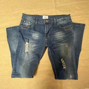 Trendy Silver Board Jeans Brand Boys Straight Leg  * size 14 & 12 *